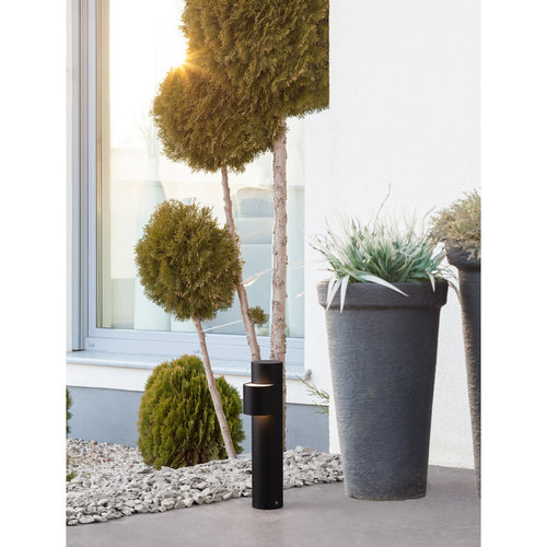 Merano Halifax Sokkellamp voor buiten zwart aluminium LED 7,6W 460Lm 3000K IP54