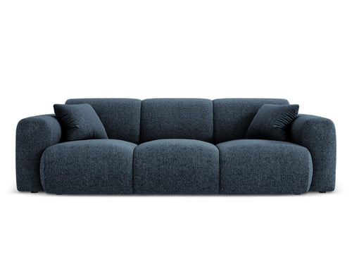 Cosmopolitan Design Bank Nolio 3-zits, chenille, koningsblauw - 95x235x72cm