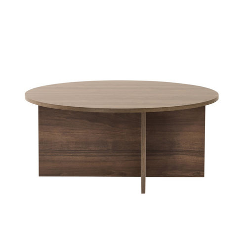 Calicosy - SOLEIL Salontafel met afgerond blad - Naturel - 90x90x40 cm