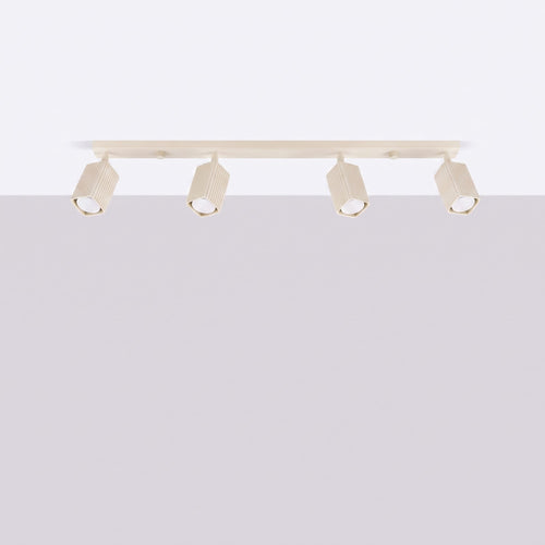 Sollux Lighting Plafondlamp RAYO 4L beige - 81x6x16,5cm