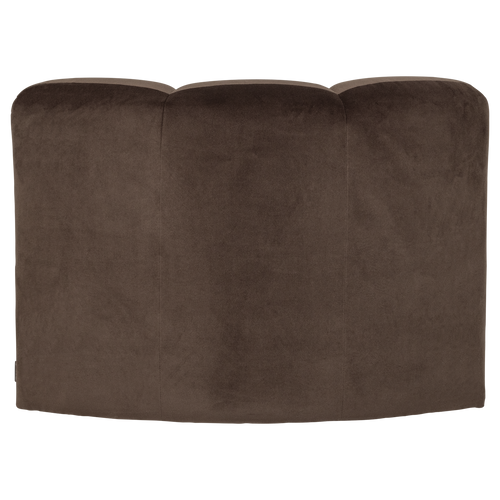 WOOOD eetbank hoek met rugleuning Mojo - Velvet - Bruin - 83x83x83