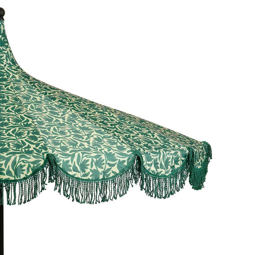 Mica Decorations Kelly Parasol met Draagtas - Stokparasol 238 x Ø235 cm - Tuin of Balkonparasol - Polyester, Staal - Donkergroen
