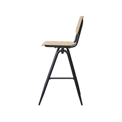 LABEL51 Barkruk Solid - Naturel Hout - Zithoogte 86cm - Set van 2 - vtwonen shop