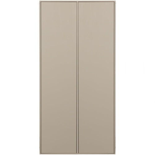 vtwonen kledingkast 100 cm & kledingkast 50 cm Daily - Grenen - Dakargrau - 200x100x58/200x50x58 - vtwonen shop