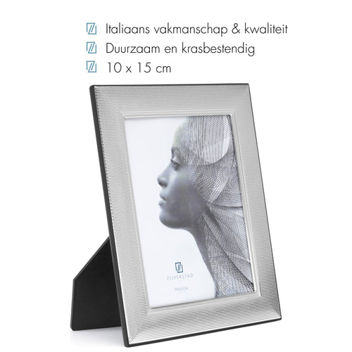 Zilverstad - Premium fotolijst Lucca - 10x15 - Miro Silver