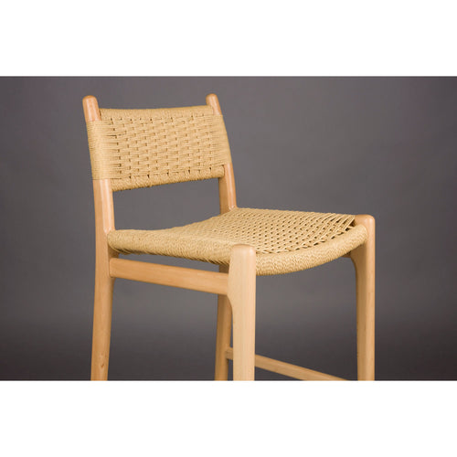 Dutchbone Cecile Barkruk rugleuning 67,5 cm Naturel