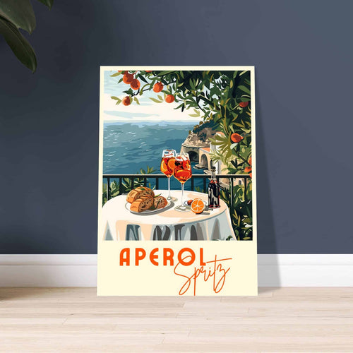 Artfulprints  Aperol Spritz - Cocktail with a view   poster 50x70 cm - vtwonen shop