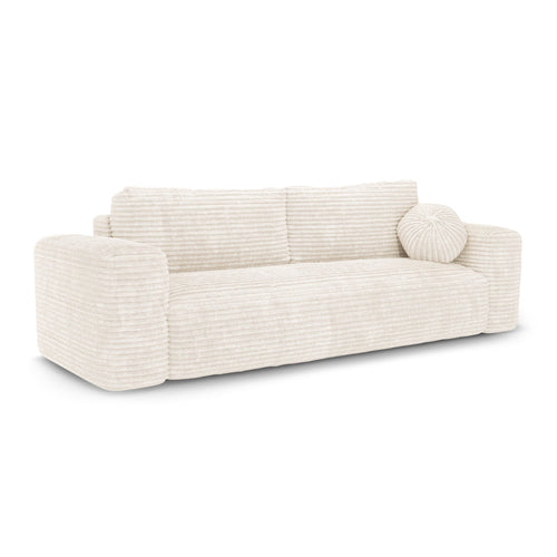 Premium Interiors - Slaapbank met opbergruimte LIOR - xxl-corduroy crème 260cm