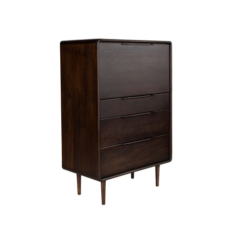 Dutchbone Elroy Ladekast Laag 120 cm Walnootkleur Bruin