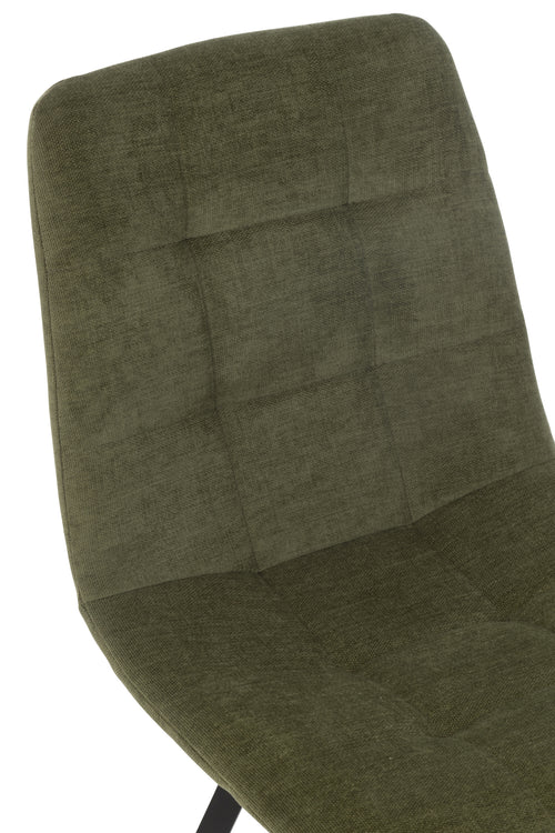 J-Line stoel Clark - metaal/polyester - groen - vtwonen shop