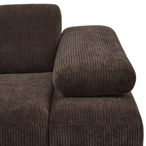 WOOOD 1-zits bank met arm rechts Mojo - Ribstof - Bruin - 74x120x97 - vtwonen shop