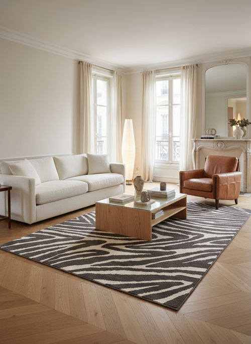 AFK Living vloerkleed Buffon - zeer zacht - zwart - 200x290 cm