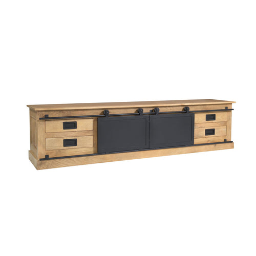 Starfurn Tv-meubel Fresno - Naturel Hout - 200x45x50cm