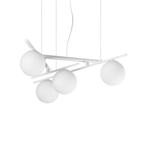 Ideal Lux ATLAS Bolvormige hanglamp voor plafond, wit, 4x G9