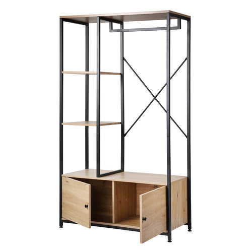 Calicosy - 2-deurs kledingkast met legplanken LENNY - 40x90x167 cm