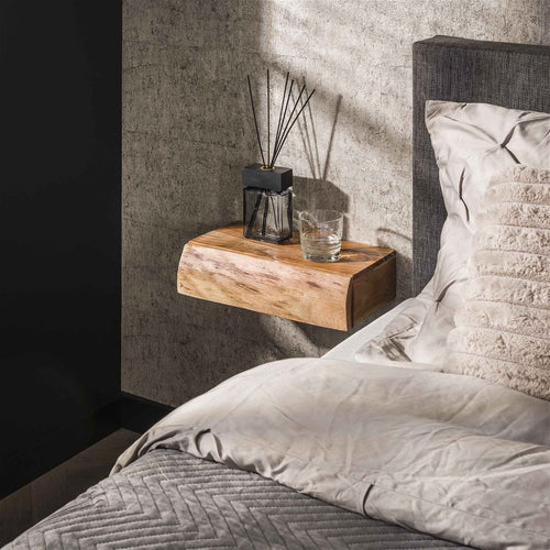 Giga Meubel Nachtkastje Tree L - Naturel - Set van 2 - 40x10x20cm - vtwonen shop