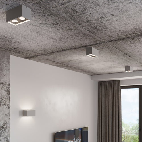Sollux Lighting Wandlamp QUAD MAXI zwart - 20x12x10cm