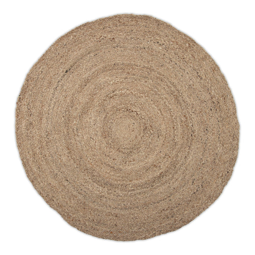 Mrcarpet vloerkleed Labyrint - Wol - bruin - Ø160 cm
