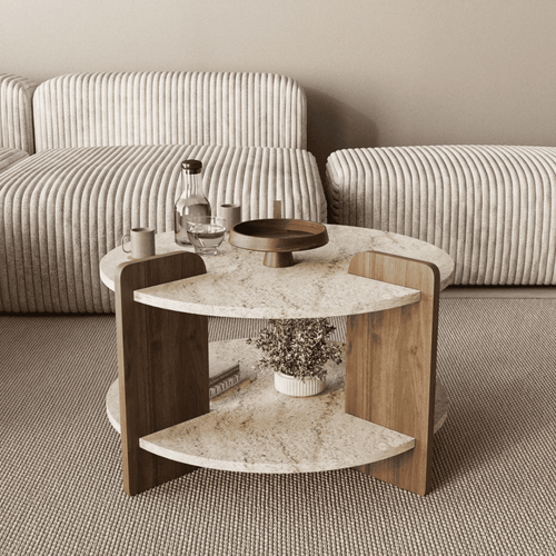 Calicosy - MILO Salontafel - Naturel - 70x70x45 cm