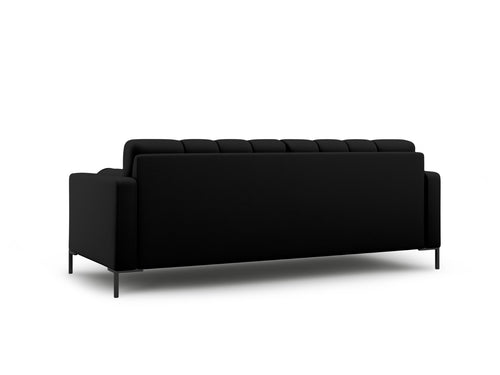 Cosmopolitan Design Bank Bali 3-zits, structurele stof, zwart - 96x177x75cm