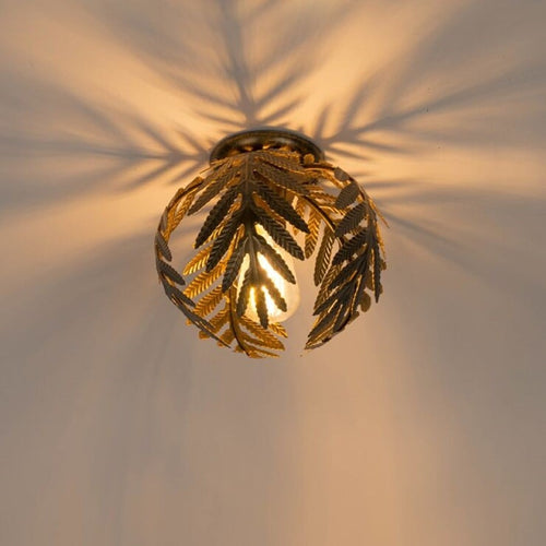 Ylumen plafondlamp Palm - 1 lichts - 24  x 22   cm - goud bruin - vtwonen shop