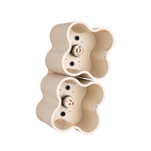 Sollux Lighting Plafondlamp OVIO 2 beige GU10 - 24,5x12x12cm