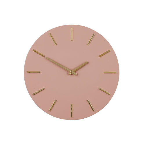 Mica Decorations Brixen Wandklok - Ø36 cm - Roze - vtwonen shop