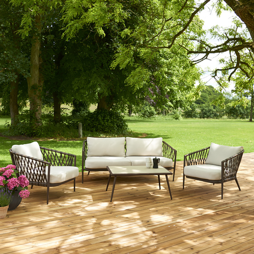 Lisomme Marloes 4 delige tuin loungeset beige - vtwonen shop