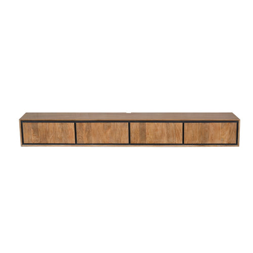 StarFurn Tv-meubel RichWood - Naturel Hout - 240x35x30cm - vtwonen shop