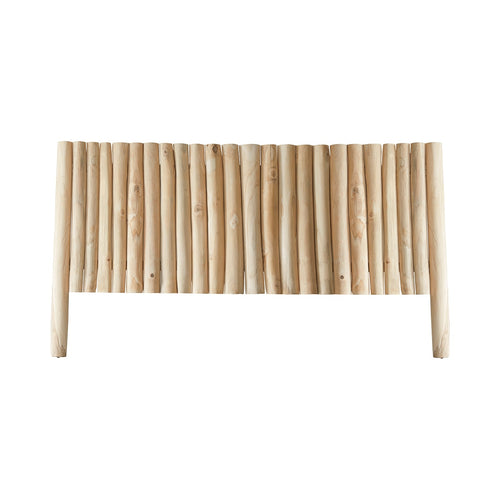 Tikamoon Hoofdbord van massief teakhout 180 cm - Naturel - vtwonen shop