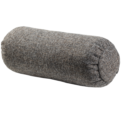 WOOOD rolkussen Baggy - Geweven Stof - Warmgrijs Melange - 23x50x23