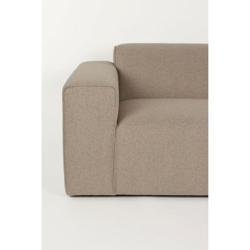 Zuiver Sofa Milka 3-zitsbank Chaise longue Rechts Cappuccino