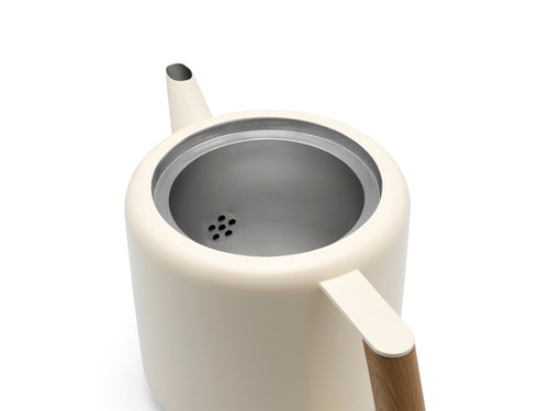 Bredemeijer - Theepot Duet Design Boston 1,1L wit - vtwonen shop