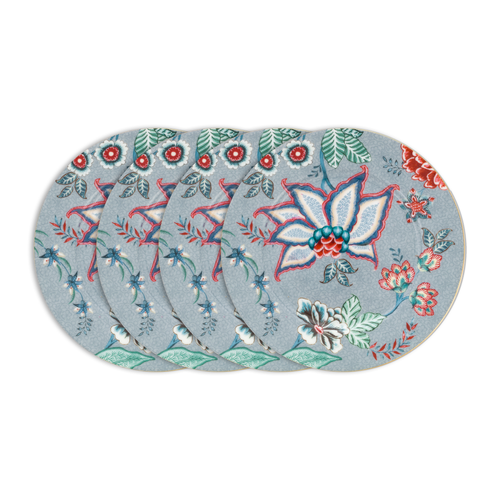 Pip Studio Flower Festival Gebaksbordjes - Servies - Set van 4 borden - 17cm - vtwonen shop