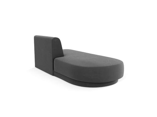 Micadoni Module Miley 2-zits, flueel grijs - 90x158x70cm