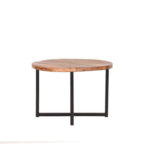 LABEL51 Bijzettafel Dex - Naturel Mangohout - 60x60x40cm