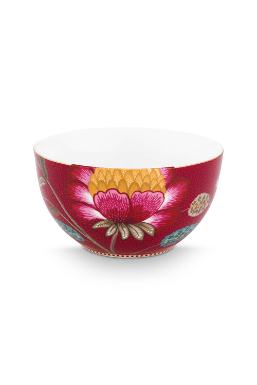 Pip Studio - Blooming Tales Fantasy Dark Red - Ontbijtset - Serviesset 3-delig