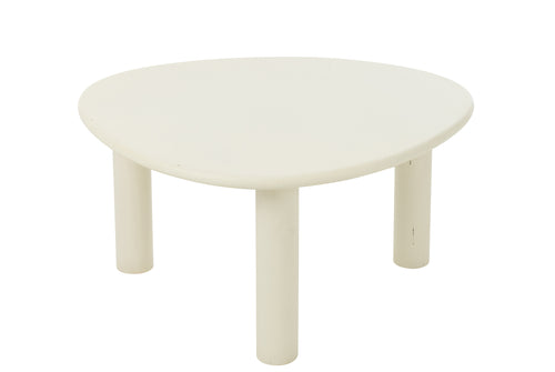 J-Line bijzettafel Bali - hout - wit - medium - vtwonen shop