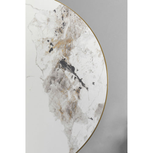 Kare Design Bijzettafel Cono Ø50cm keramiek walnoot