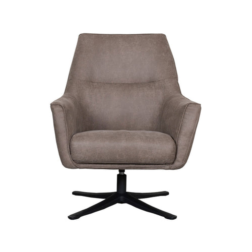 LABEL51 Fauteuil Tod - Taupe Stof - Draaibaar - vtwonen shop
