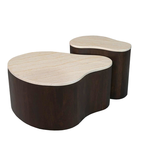 Starfurn Salontafel Lovi - Organisch Bruin Hout - 50x33x42cm