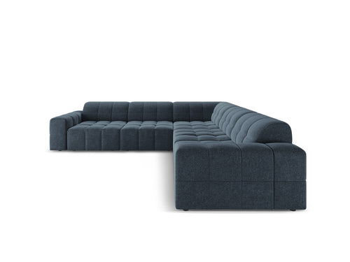 Cosmopolitan Design Symmetrische hoekbank CHICAGO 4-zits, chenille koningsblauw - 285x285x78cm