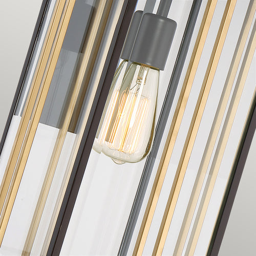 Elstead Goldenrod - 1 lichte grote wandlantaarn - bronzen afwerking, E27