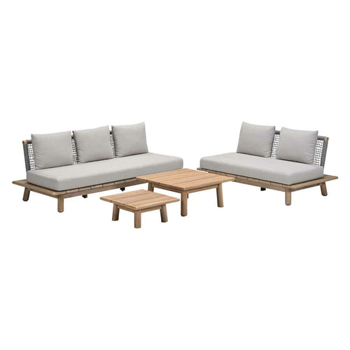 Garden Impressions loungeset San Namut grey sand - 4-delig