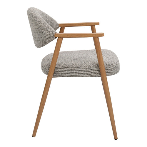 DÉJA Living Eetkamerstoel Karup - Taupe/Naturel - Set van 2 - vtwonen shop