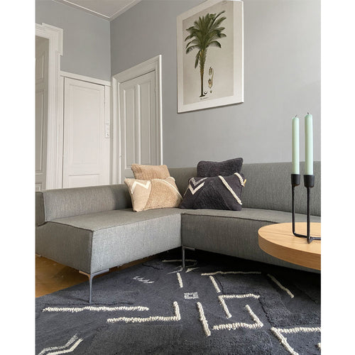Malagoon kussen Wonder - cozy grijs - 35x60cm 100%wol