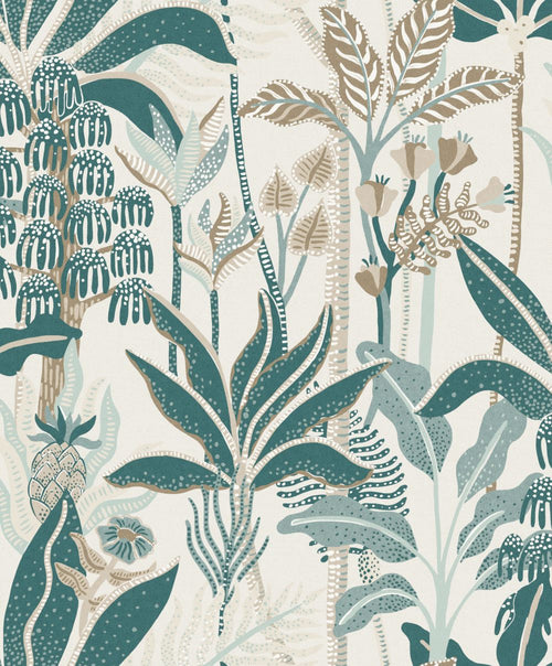 Masureel behang bloemen beige - 53 cm x 10.05 m - 630567 - vtwonen shop