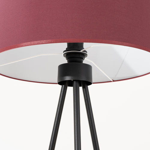 Sollux Lighting Vloerlamp NEVIA bordeaux - 40x40x135cm
