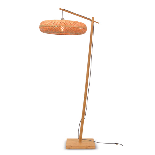 GOOD&MOJO vloerlamp Palawan - bruin - Ø60cm - vtwonen shop