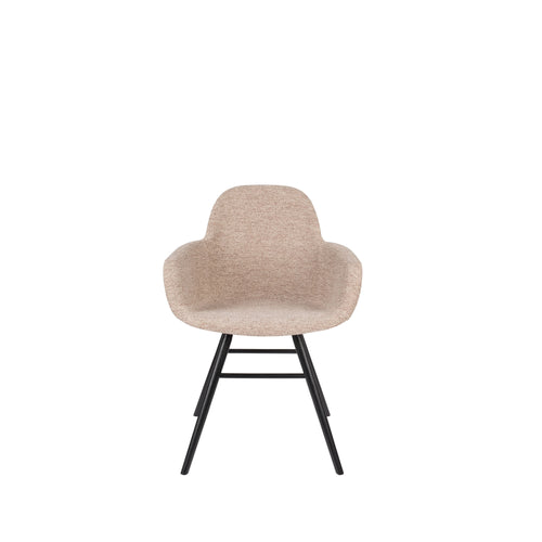 Zuiver Albert Kuip Soft Eetkamerstoelen armleuning Beige - Set van 2 - vtwonen shop